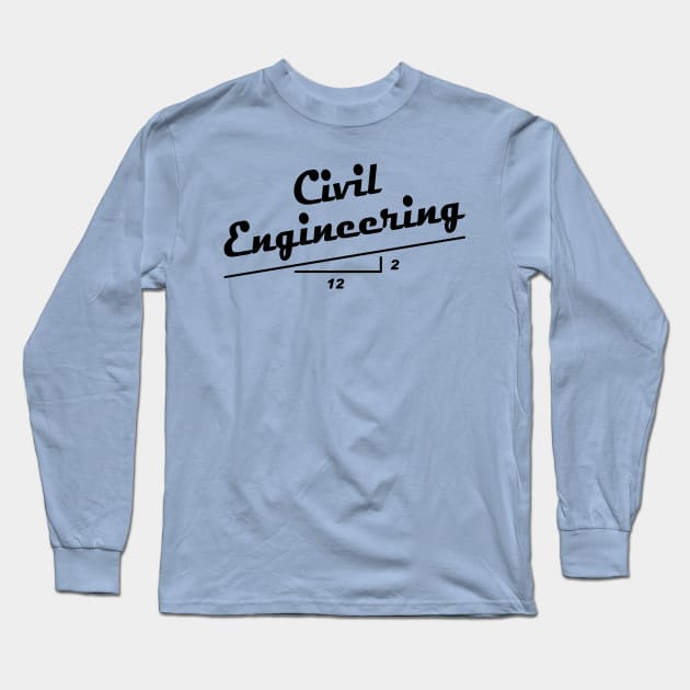 Civil Engineer Slope Long Sleeve T-Shirt by Barthol Graphics